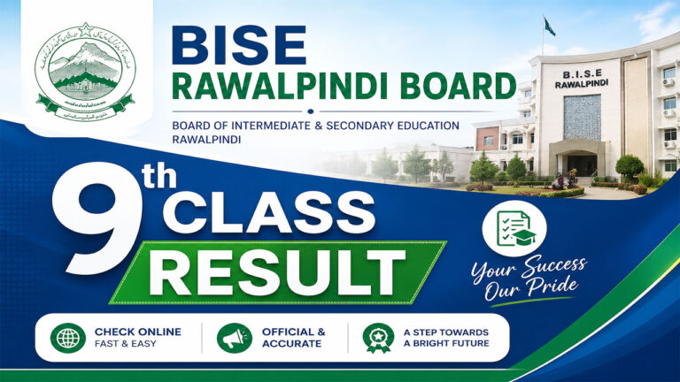 BISE Rawalpindi Board 9th Class Result 2026 by Roll Number
